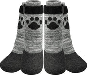 Anti Slip Dog Socks - Outdoor Dog Boots Waterproof Dog Shoes Paw Protector with Strap Traction